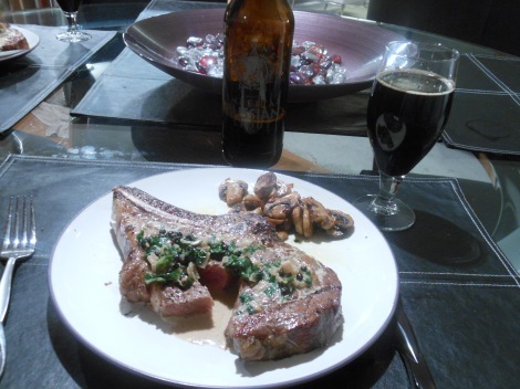 Stone and Steak - Stone Russian Imperial Ale with Dry Aged Ribeyes