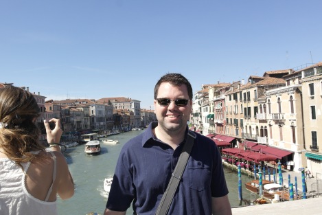 The Wandering Gourmand on Top of Rialto Bridge - My Favorite Travel Moment