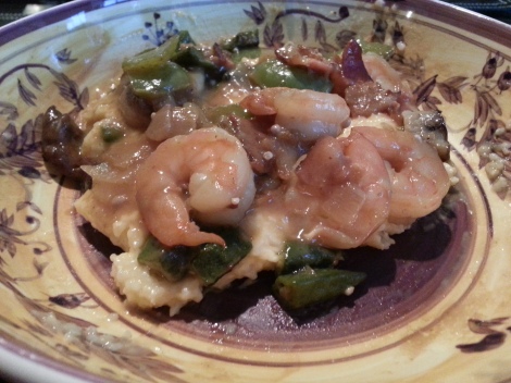 Shrimp and Grits at the Gourmands - Check back next week for our recipe