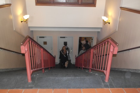 The Stairs of Separation at the End of the Registry Hall